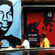 A memorial of Eric Garner and Michael Brown is viewed by onlookers outside Spike Lee’s 40 Acres offices Aug. 15, 2014, in the New York City.
Spencer Platt/Getty Images